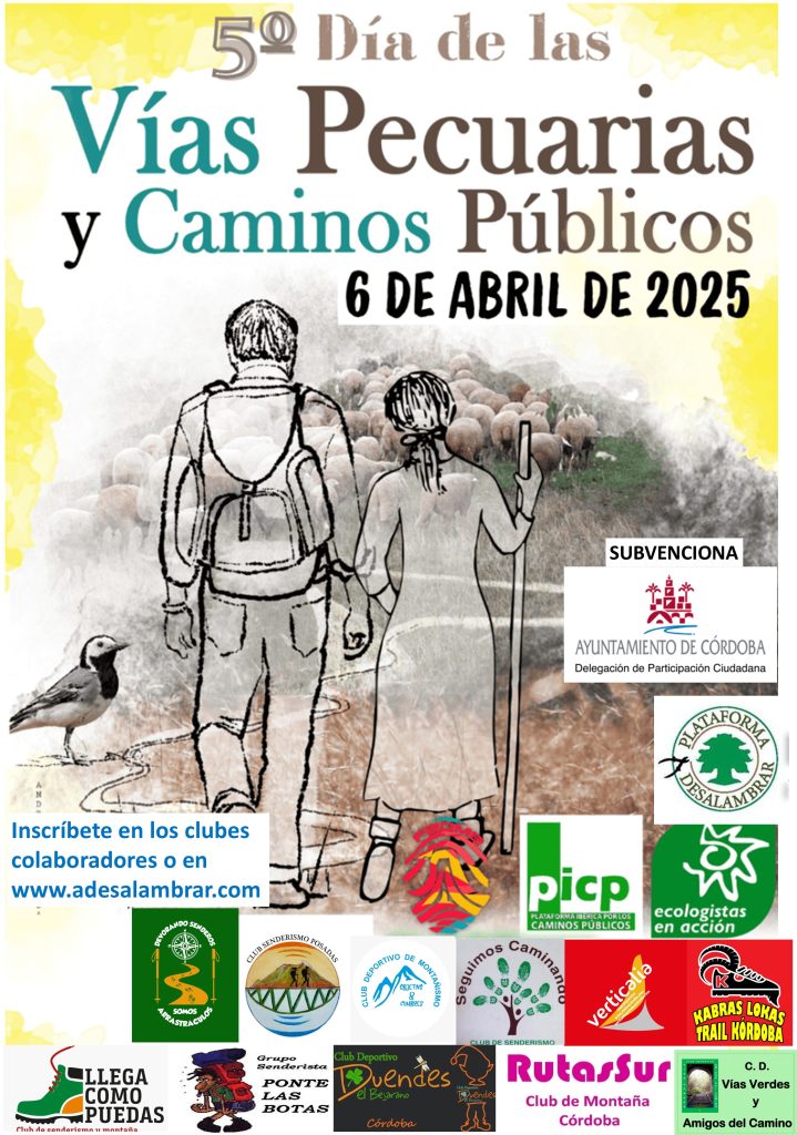 6 de abril: Día de los caminos públicos y las vías pecuarias en Córdoba